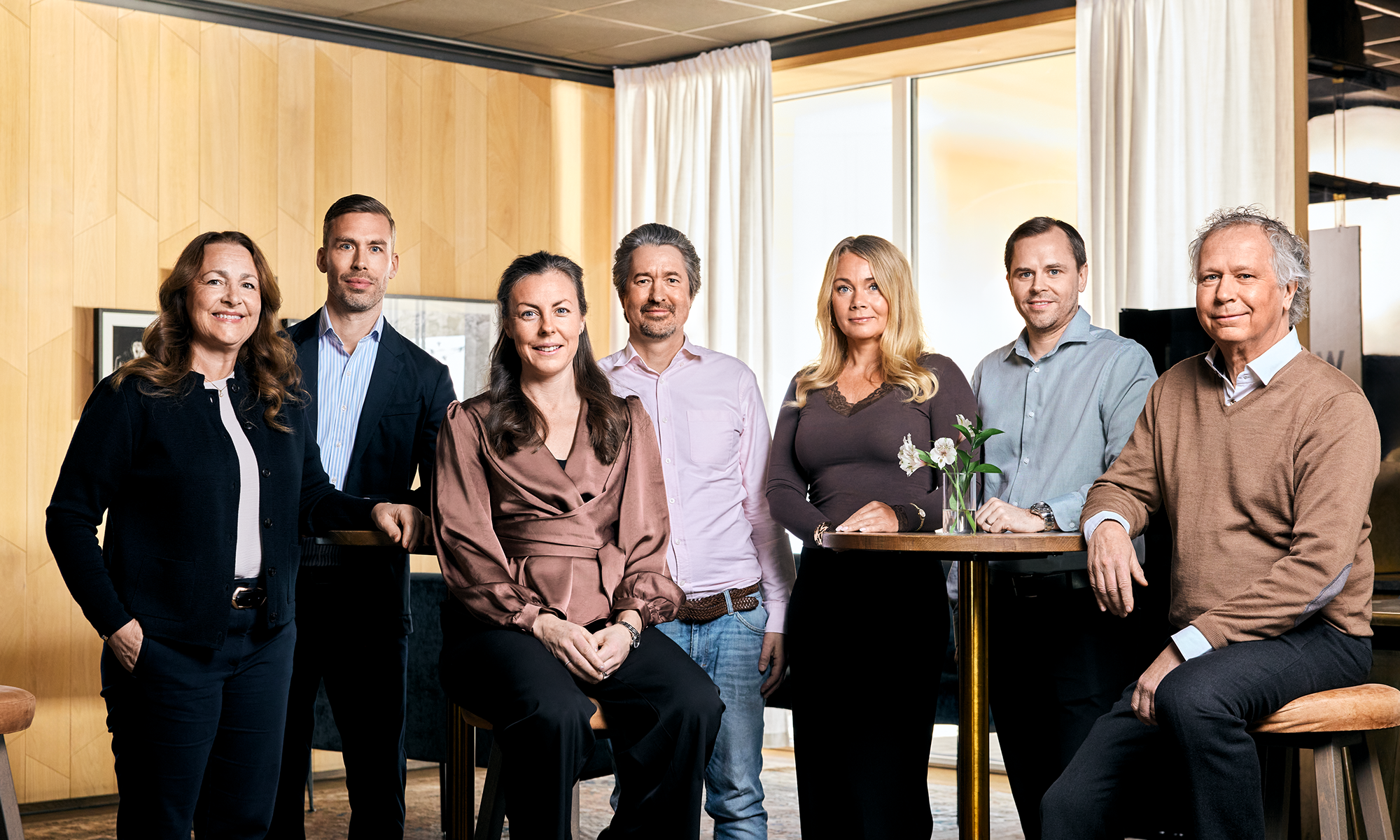 Gruppbild på alla rådgivare från Private Banking-avdelningen
